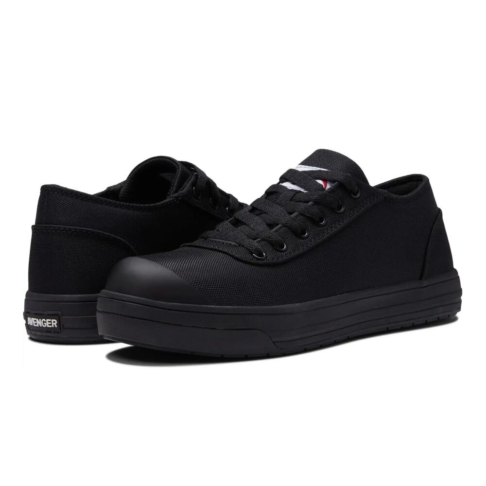Avenger Mens Blade Low Work Shoes 9 WIDE Black Comp Toe A123 SR EH NIB